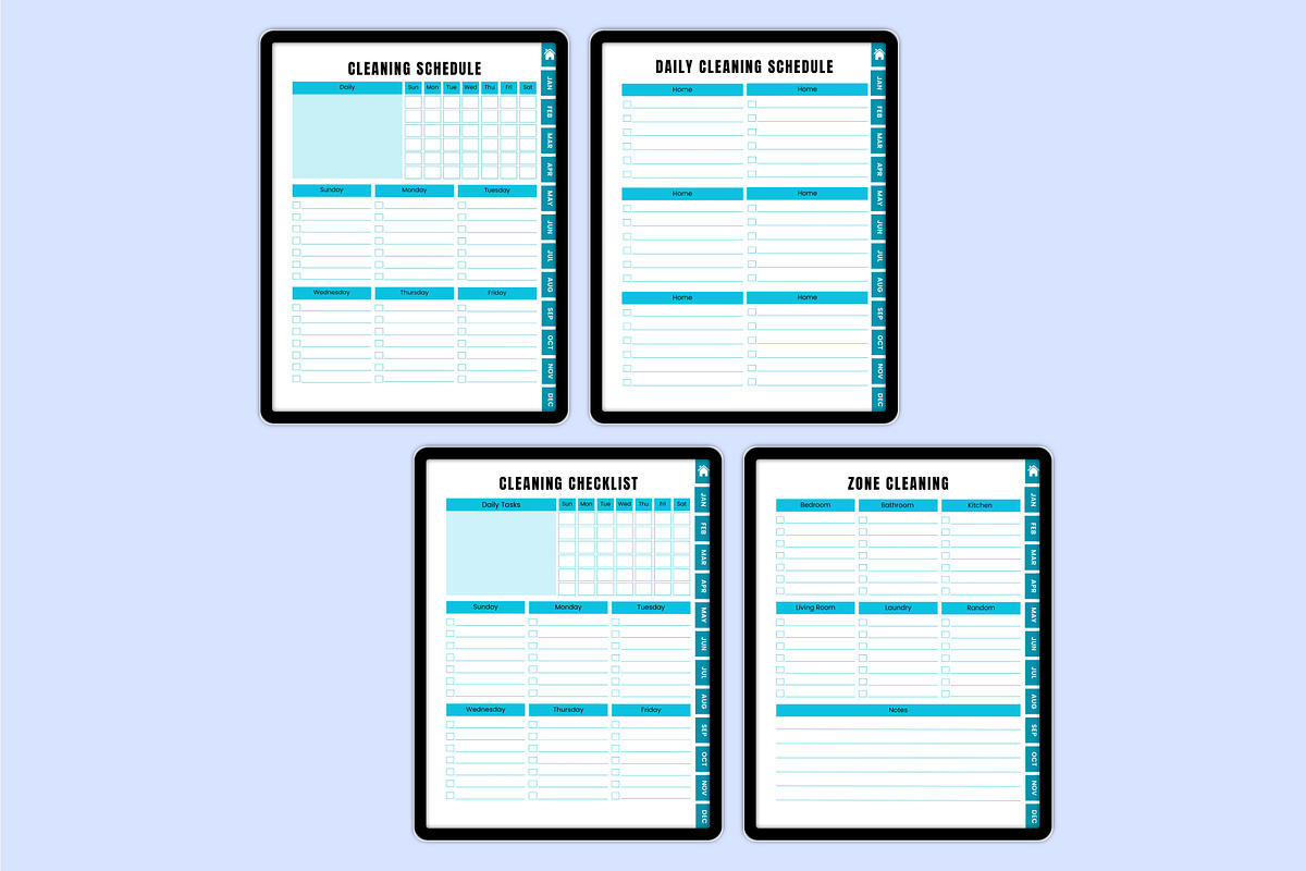 Digital 2026 ADHD Cleaning Workbook, a Stationery Template by Shumaya (Photo 4 of 4)