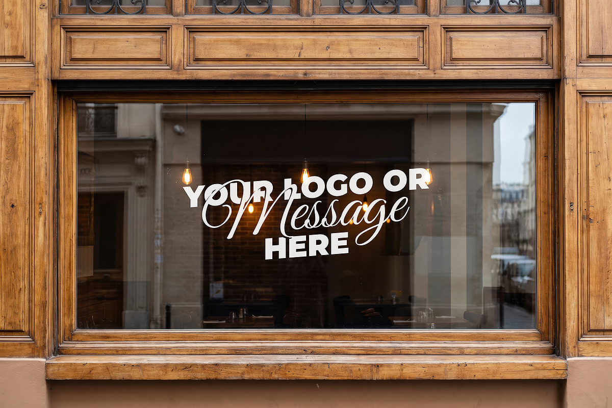 Storefront Window Mockups, an Advertising Mockup by Luuqas Design (Photo 3 of 13)