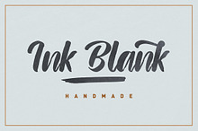 Ink blank brush font