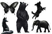 Animal Silhouettes Clipart, an Illustration by Designworld (Thumbnail 2 of 9)