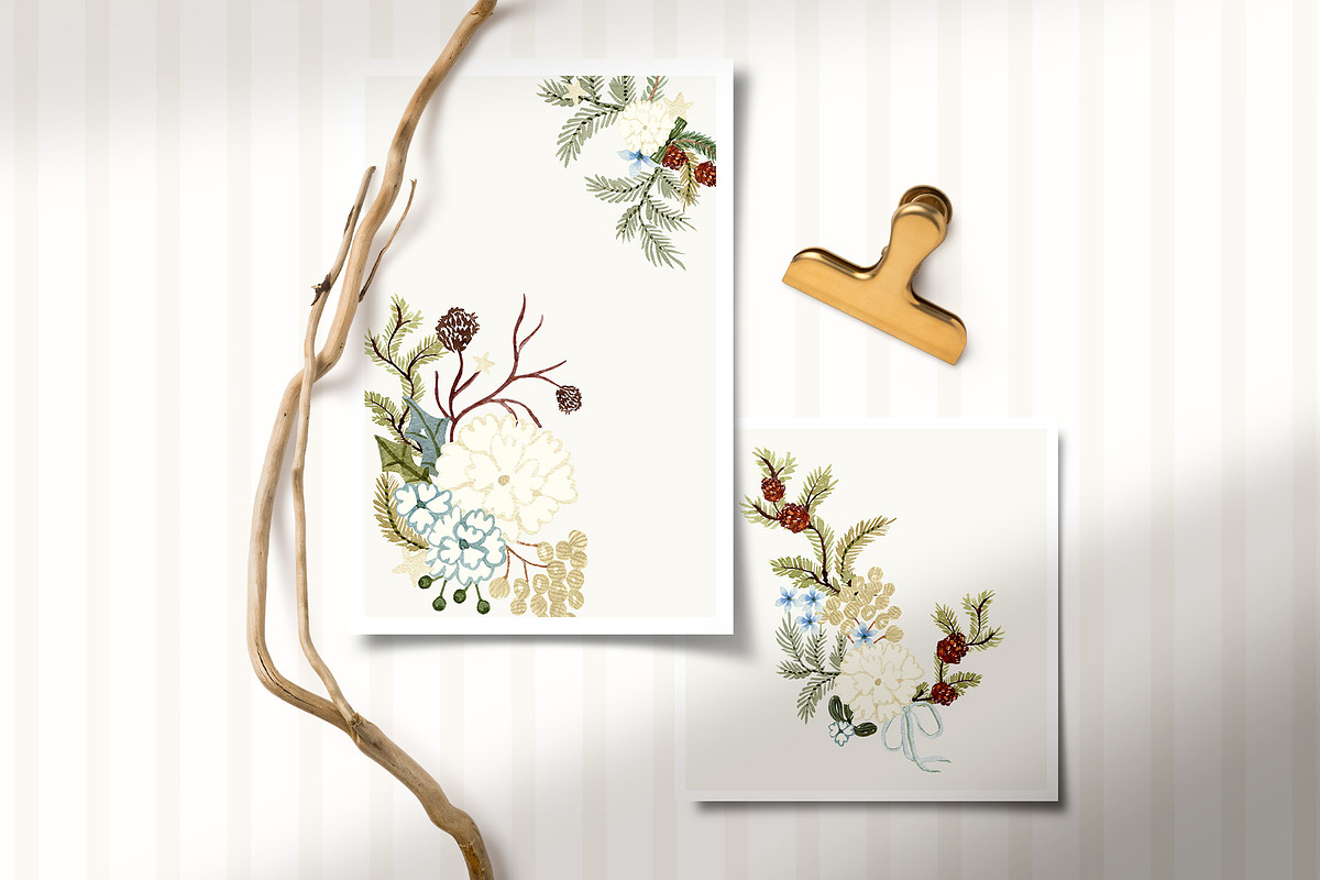 Watercolor Christmas Clipart, an Object Graphic by Webvilla Studio (Photo 3 of 3)