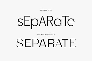 Remine Fares Display Font