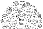 French bakery bread doodles, hand, an Object Illustration by Voodz_shop (Thumbnail 3 of 3)