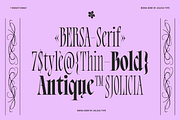 Bersa Serif | Narrow Serif, a Serif Font by Jolicia Type (Thumbnail 8 of 16)