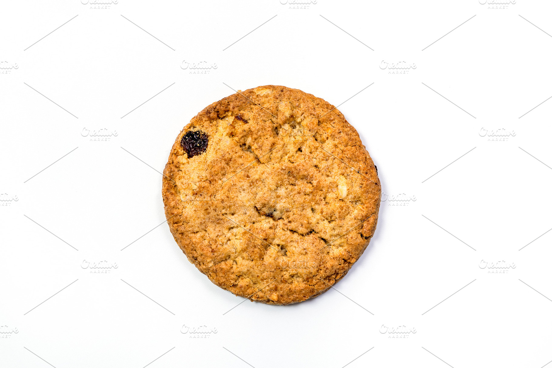 Milk Cookie with Raisin, a Background Photo by wr7 Media