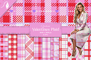 Seamless Valentine Plaid Textures, a Texture Graphic by Creative Matrix82 (Thumbnail 1 of 5)