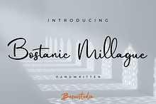 Bostanic Millague Handwritten Font