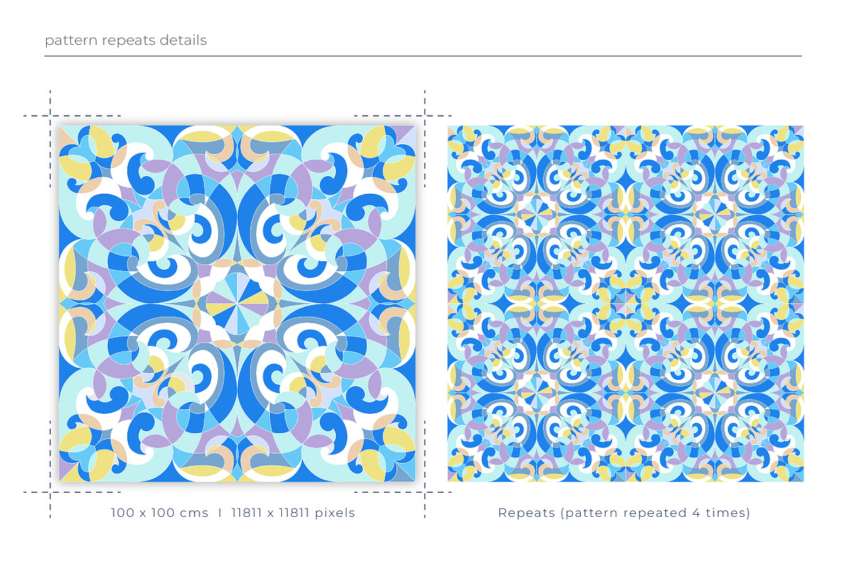 Mosaic Tile Print Patterns, a Pattern Graphic by ASTUDIO (Photo 3 of 6)
