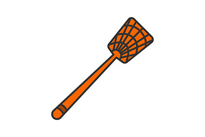 Fly-swatter Color Icon