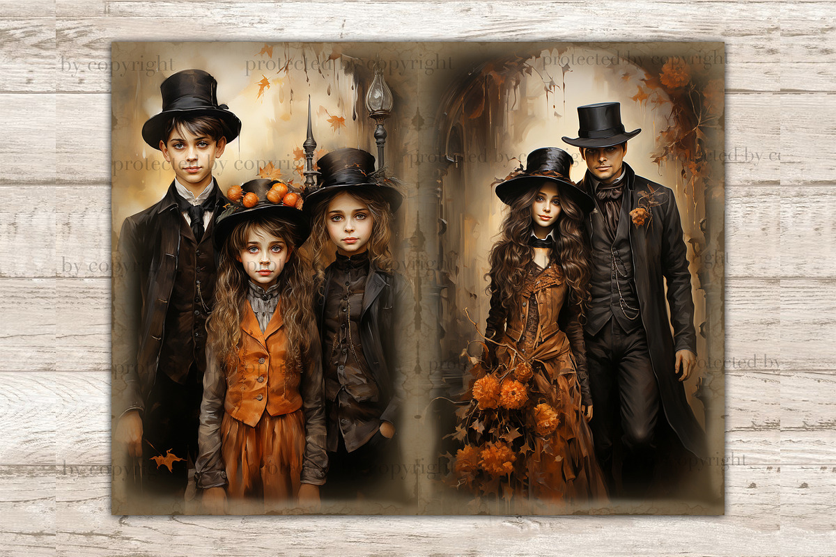 Victorian Autumn Junk Journal Pages, a Person Illustration by GlamArtZhanna (Photo 9 of 9)