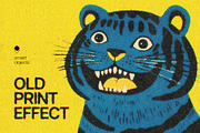 Old Print Authentic Effect, a Layer Style Add-On by Design Squad (Thumbnail 1 of 7)