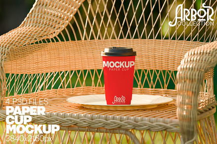 Paper Coffee Cup Mockup Arbor Coll.
