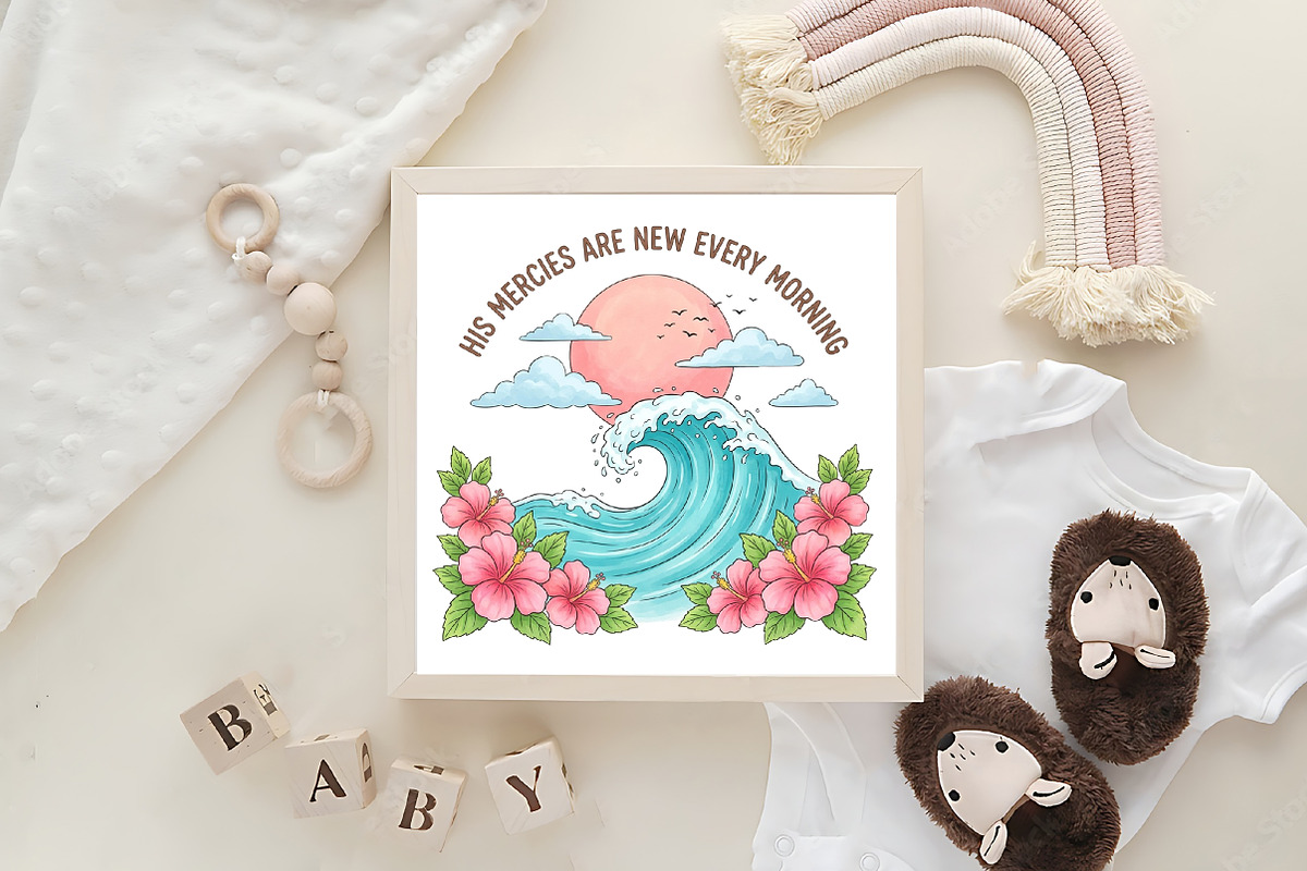 Christian Cute Summer Sublimation, a Work Illustration by CraftArtStudio (Photo 4 of 5)