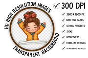Daily Routine Winter Girl Clipart, an Illustration by Craft Nest (Thumbnail 2 of 9)
