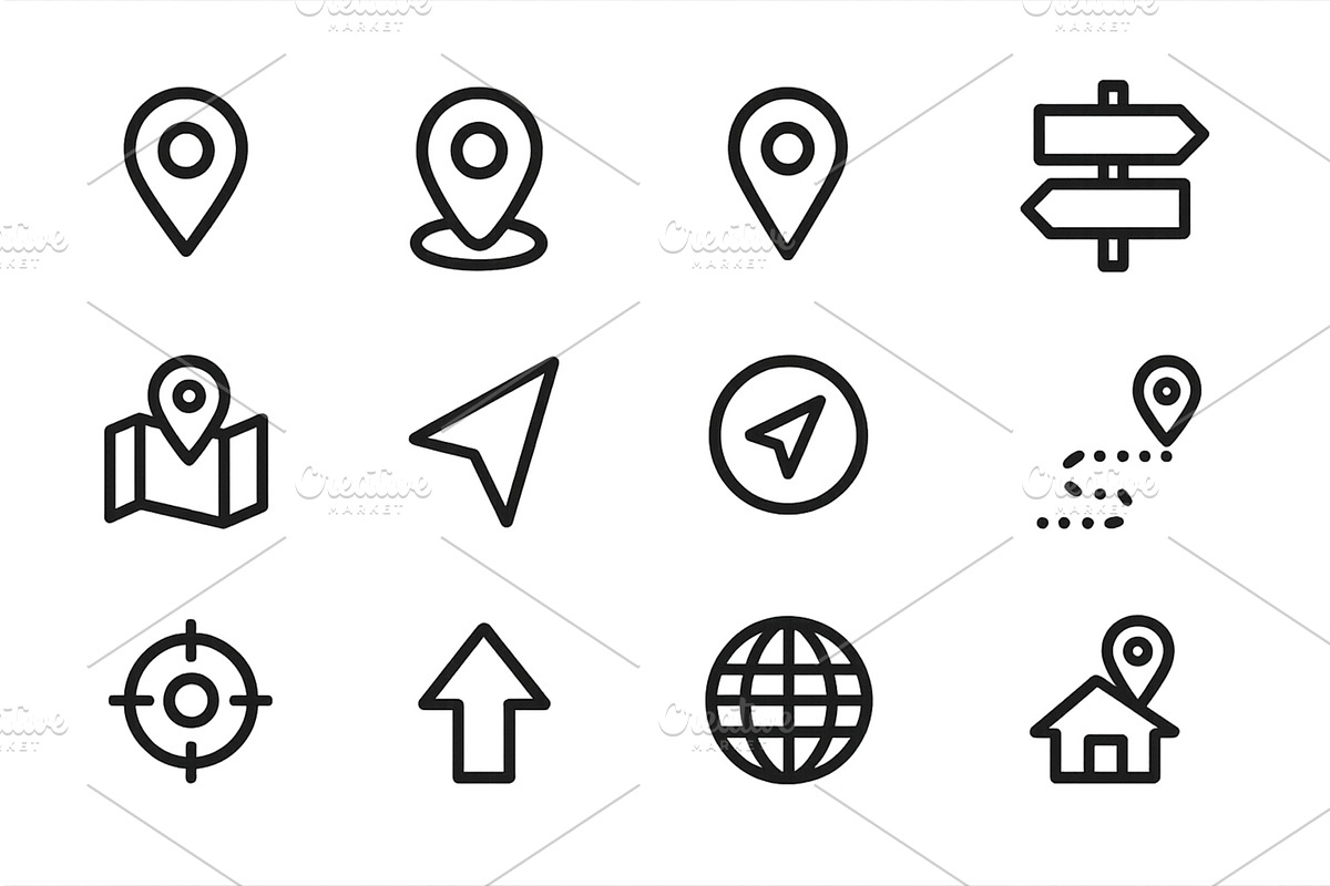 Vector illustration of location, an Object Illustration by ZinetroN