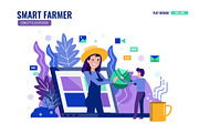 Smart Farmer Illustration, a Person Illustration by Foxyard studio (Thumbnail 3 of 6)