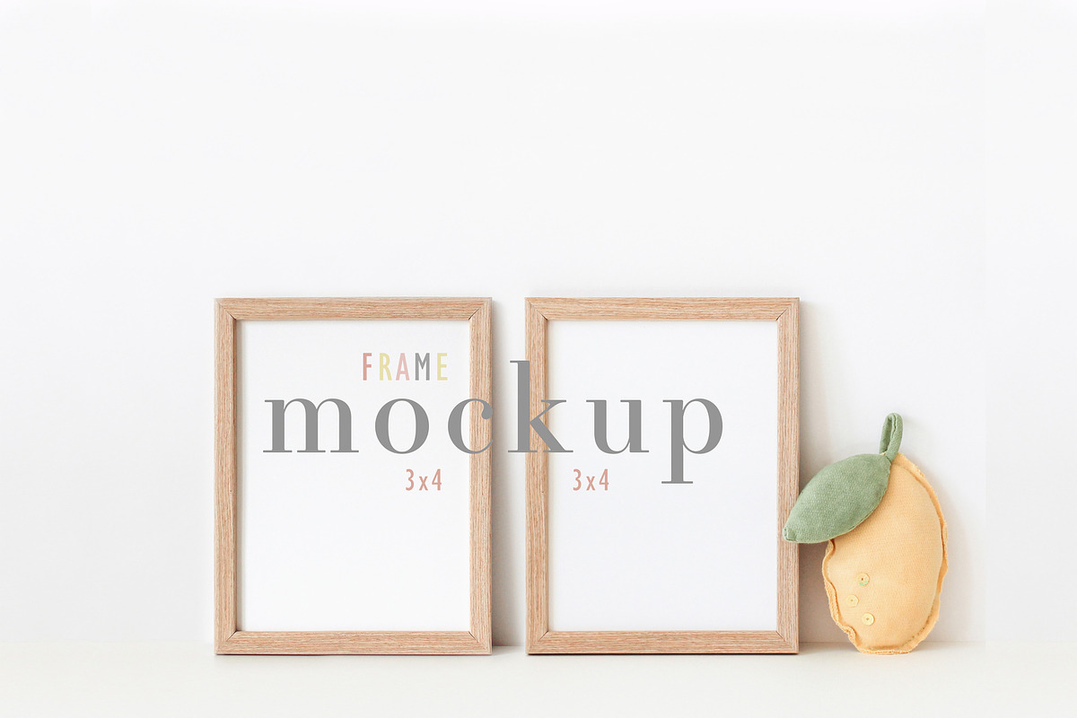 Set of 2 Kids Frame Mockup Digital, a Print Template by BirdieFrames (Photo 1 of 3)