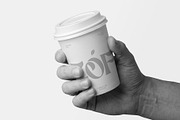 Takeaway Coffee Cup Mockup Template, a Cups & Container Mockup by graphypix (Thumbnail 4 of 4)