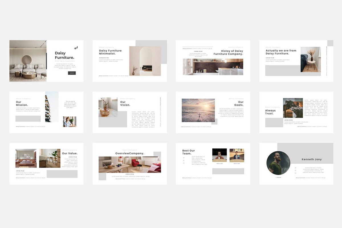 Daisy Furniture Powerpoint, a Presentation Template by Glowin_studio (Photo 2 of 4)