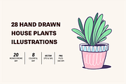 House Plant Doodles & Clipart, an Object Illustration by Oktyabr (Thumbnail 6 of 6)