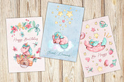 Sweet Unicorns set +6 patterns, a Decorative Illustration by Kristina Crocus (Thumbnail 5 of 5)