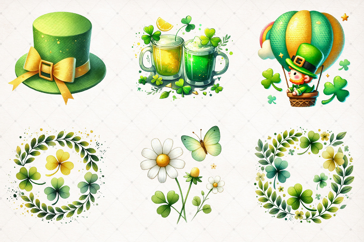 Pastel Patrick's Day Clipart PNG, an Illustration by SinaCreation (Photo 3 of 3)