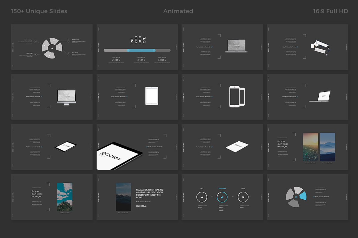 DARK Powerpoint Template, a Presentation Template by Haluze (Photo 8 of 10)
