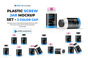 Plastic Jar with Screw Cap Mockup, a Packaging Mockup by artBit Design Studio (Thumbnail 1 of 10)