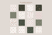 Mathilda Seamless Floral Patterns, a Pattern Graphic by Emilie Cliche (Thumbnail 2 of 9)
