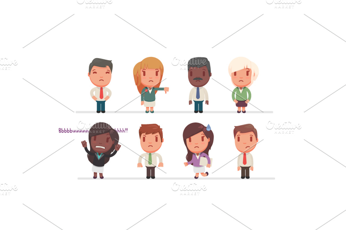 Character set 10: Sad people, a Person Illustration by Beatriz Gascón (Photo 2 of 3)