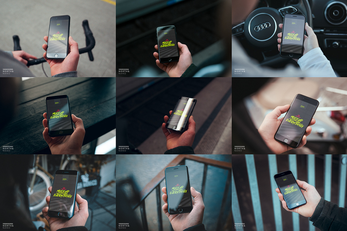 iPhone 7 PSD Mockups, an iPhone Mockup by North&Nano (Photo 2 of 9)