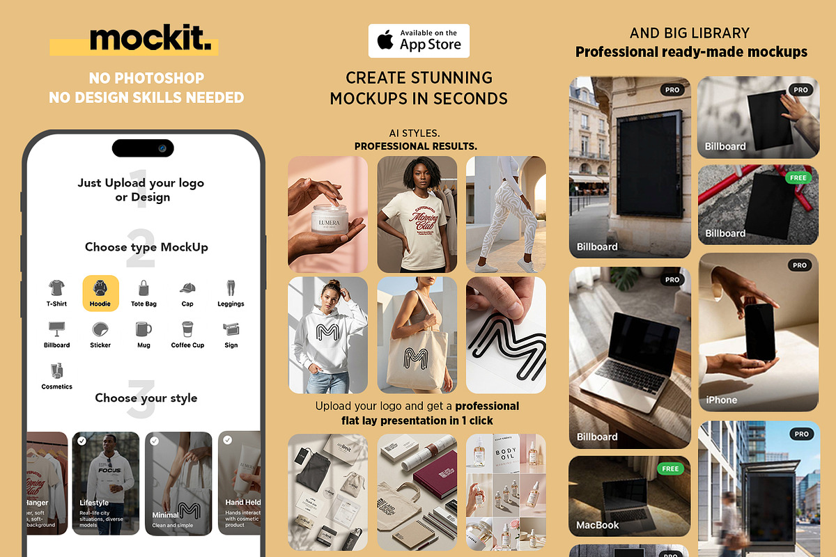 Hand Held Creamy Devices Mockups, a Device Mockup by Dikarte.Store (Photo 3 of 10)