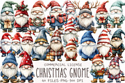 Christmas Gnome Clipart, an Illustration by OK Design (Thumbnail 1 of 5)