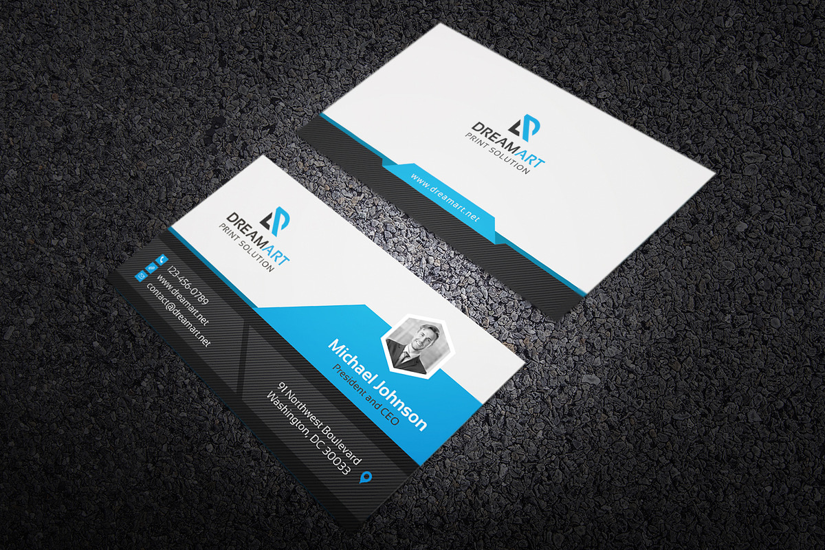 Professional Business Card Template, a Business Card Template by GFXCity (Photo 1 of 4)