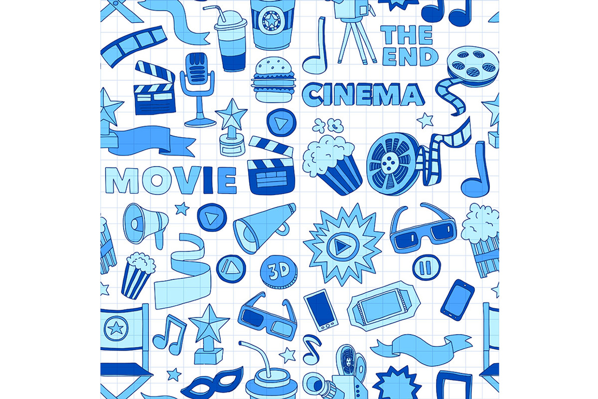 It's movie time! On notebook paper, a Texture Illustration by Art Loft (Photo 16 of 16)
