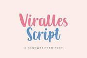 Viralles Script Font, a Script Font by nizarbagasm (Thumbnail 1 of 7)