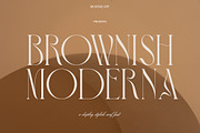 Brownish | Modern Stylish, a Serif Font by Muntab_Art (Thumbnail 1 of 9)
