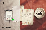 Rustic Watercolor Paper and Paint, a Product Mockup by Custom Scene (Thumbnail 5 of 10)