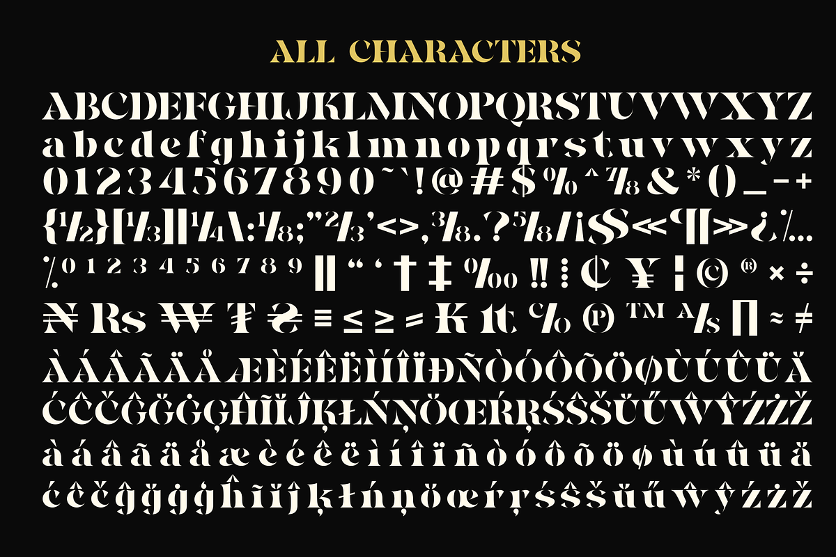Nolex - Serif Stencil Font Display, a Serif Font by MaikoHatta (Photo 6 of 8)