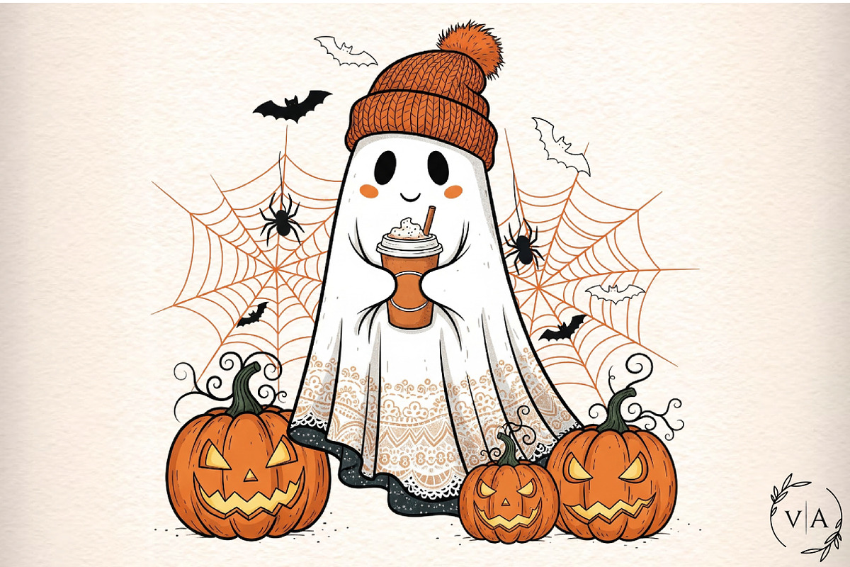 Lace Ghost Png, an Illustration by Craft Nest (Photo 1 of 7)