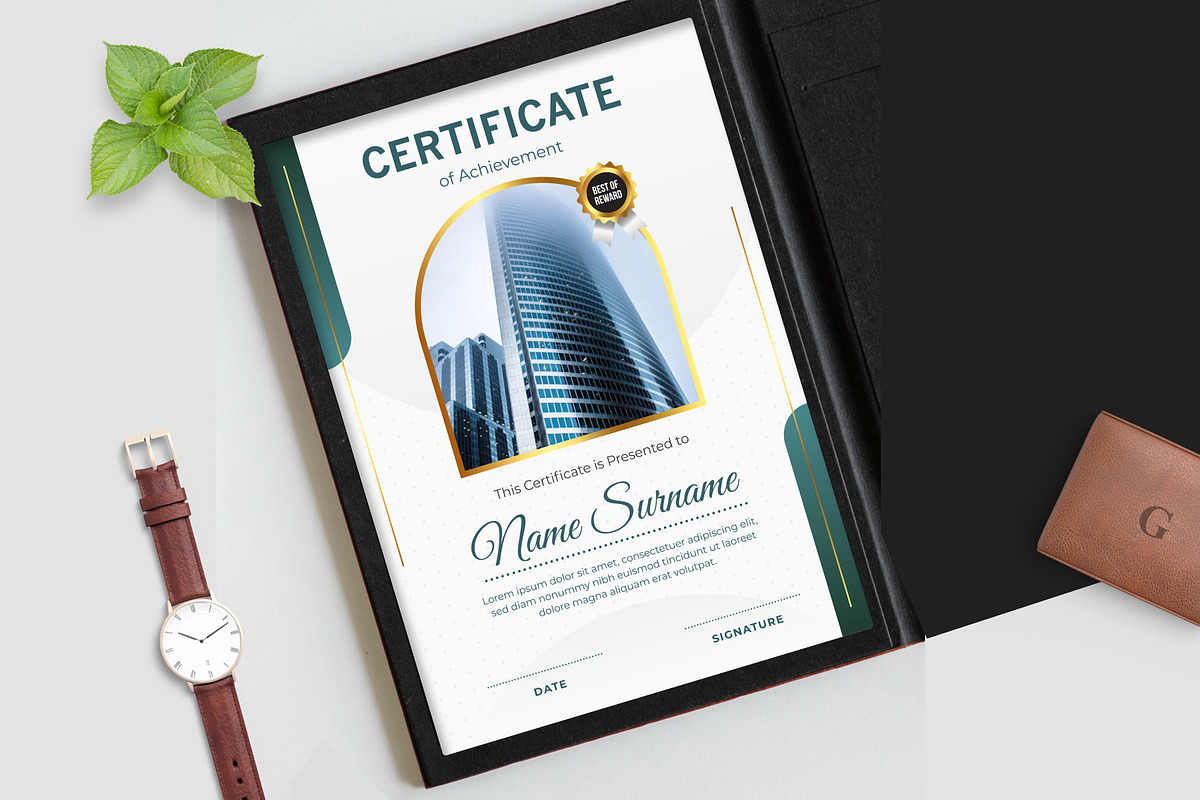 Certificate Template, a Stationery Template by Panen Creative (Photo 2 of 3)