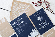Winter Wonderland Wedding Suite, an Invitation Template by Laura K Invitations (Thumbnail 1 of 5)