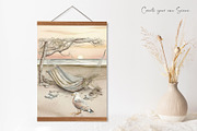 Vintage Beach Postcard with Seagulls, an Animal Illustration by Dazzling Art Boutique (Thumbnail 7 of 8)