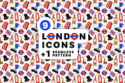 London Town Scenery Clip Art Set, an Illustration by Paperpick Studios (Thumbnail 1 of 3)