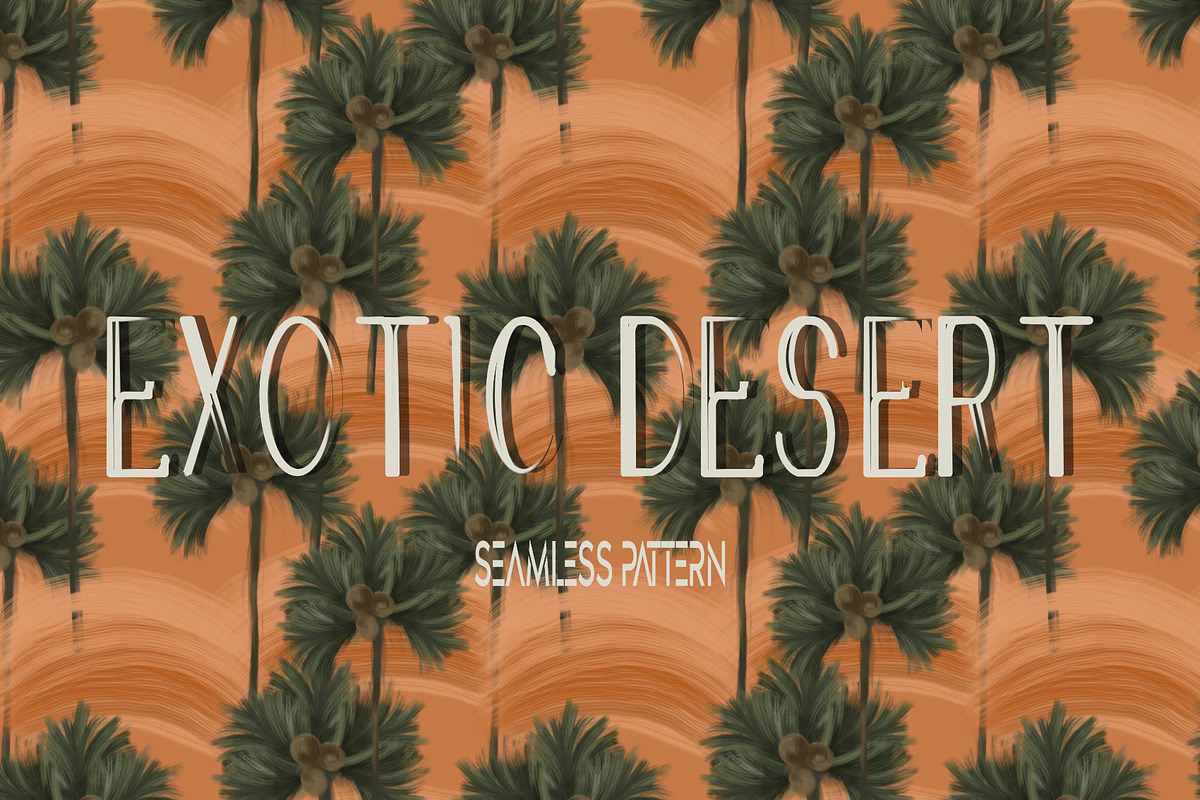 Tropical Palm Grove seamless Pattern, a Pattern Graphic by Cotton Melon pattern Shop (Photo 1 of 6)