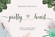 Pretty Heart, a Script Font by Suza Studio (Thumbnail 1 of 8)
