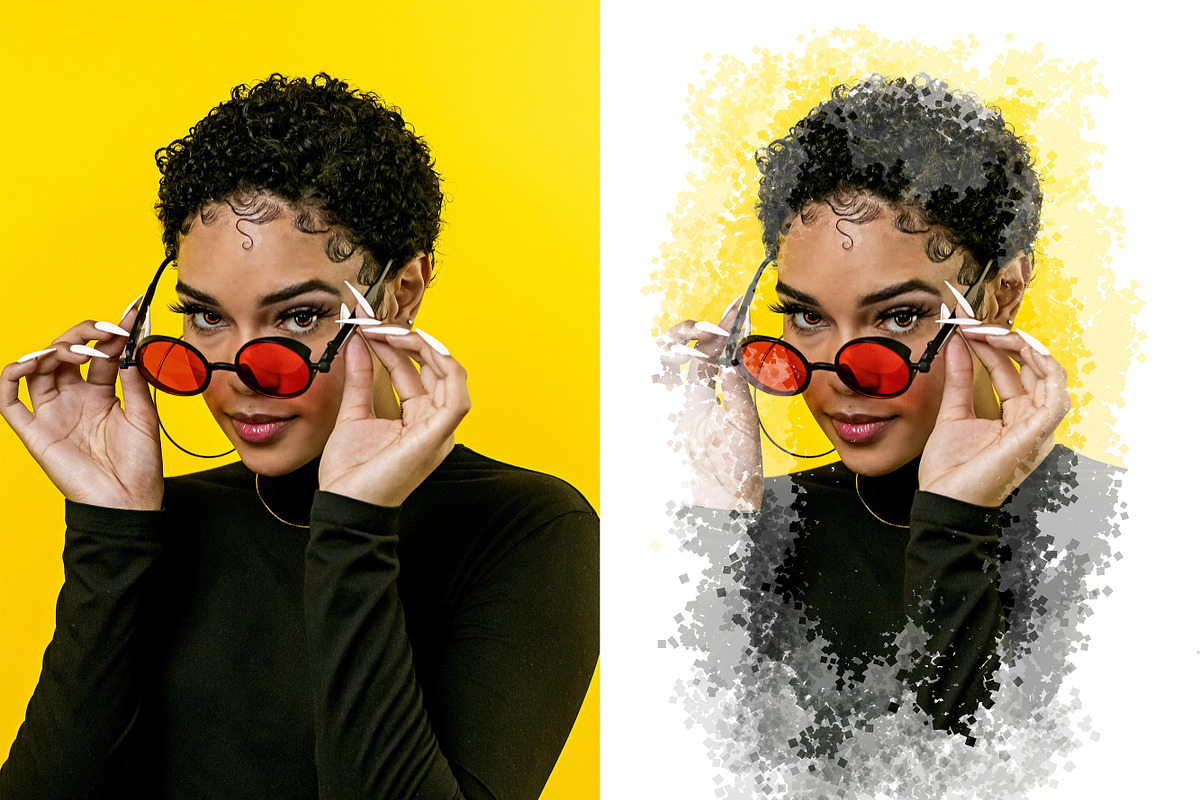 Portrait Pixelate Paint Effect, an Action Add-On by liptouse (Photo 5 of 7)