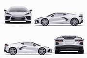 2020 Mid-Engine Supercar Coupe Set, an Advertising Mockup by Halal Graphic Studio (Thumbnail 11 of 12)