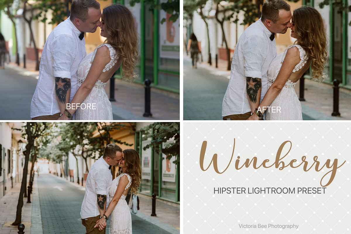 Desktop Lightroom Presets WINEBERRY preview 6