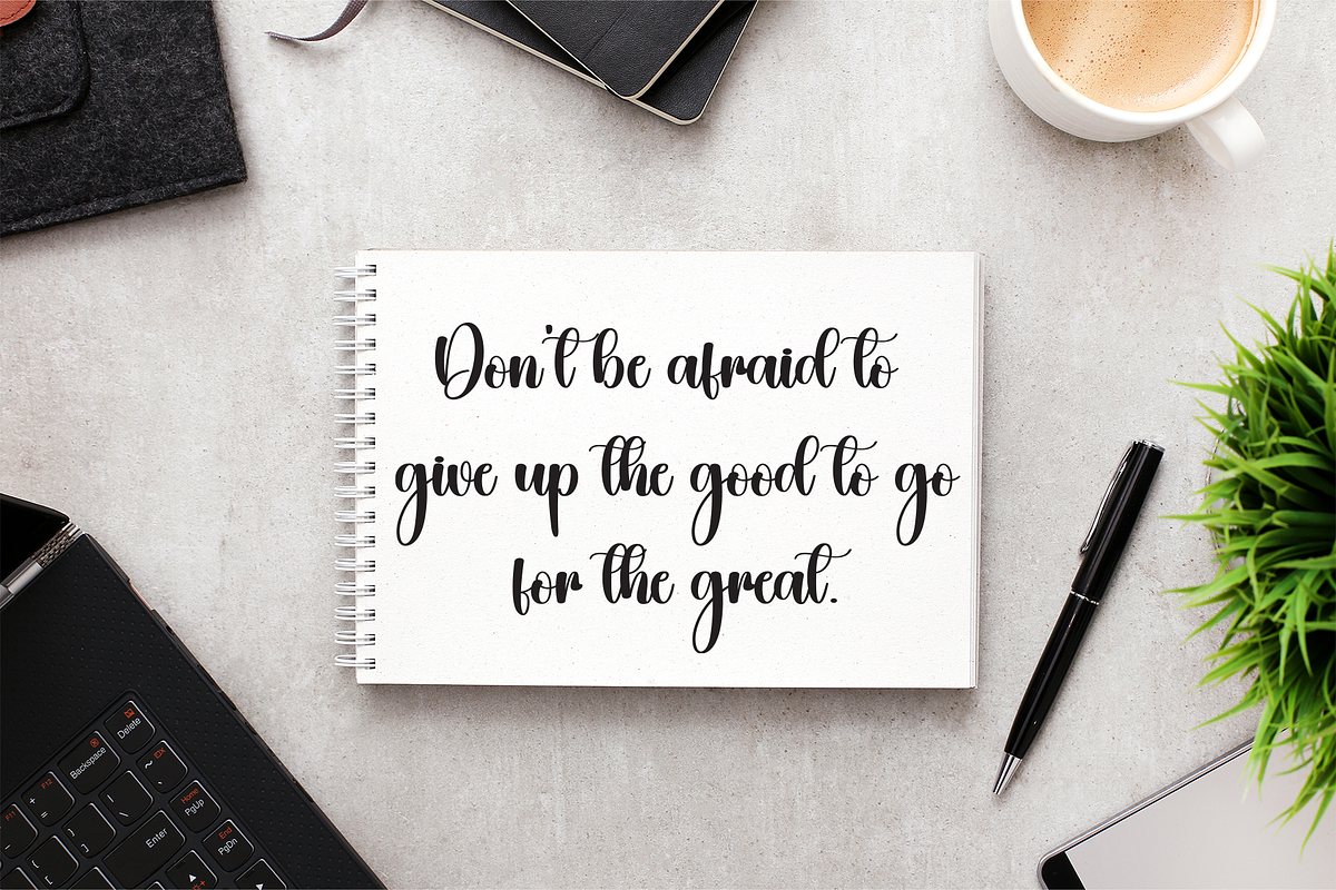 Cutting | Script Font, a Handwritten Font by Scratchones (Photo 5 of 9)